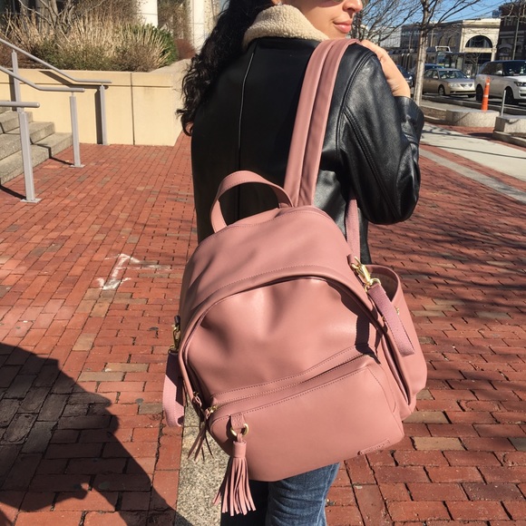 mauve diaper bag